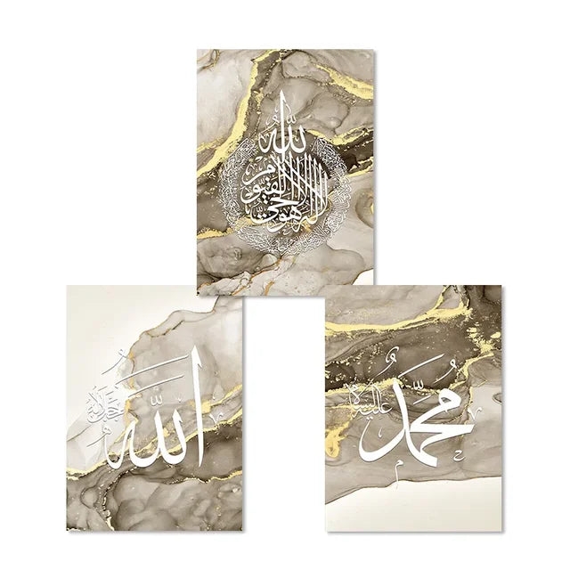 Drieluik Moderne Islamitische Kalligrafie