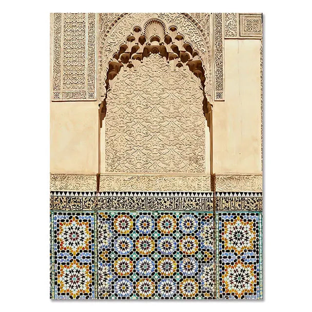 Marokkaanse Deur Arabische Decoratieve Schilderijen