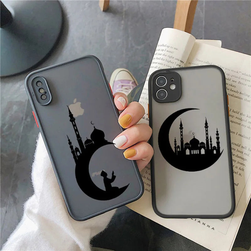 Moslim Moskee Maan Telefoonhoesje - Schokbestendig Mat Design voor iPhone