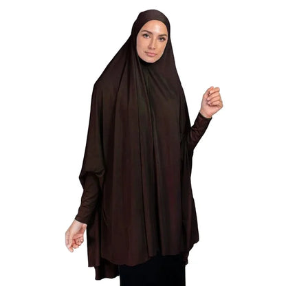 Graceful Flow Abaya &amp; Hijab Set - Elegante Lange Bedekking voor de Moderne Moslima
